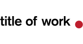 Title of Work Promo Code